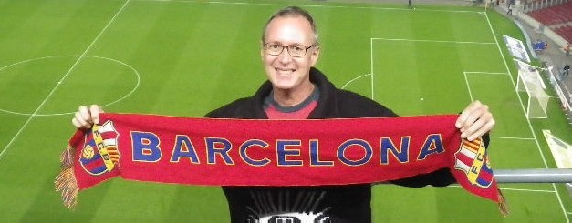 Bill at Barca football game