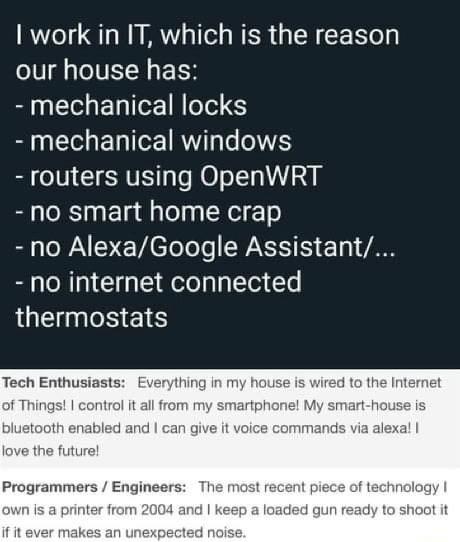 I work in IT