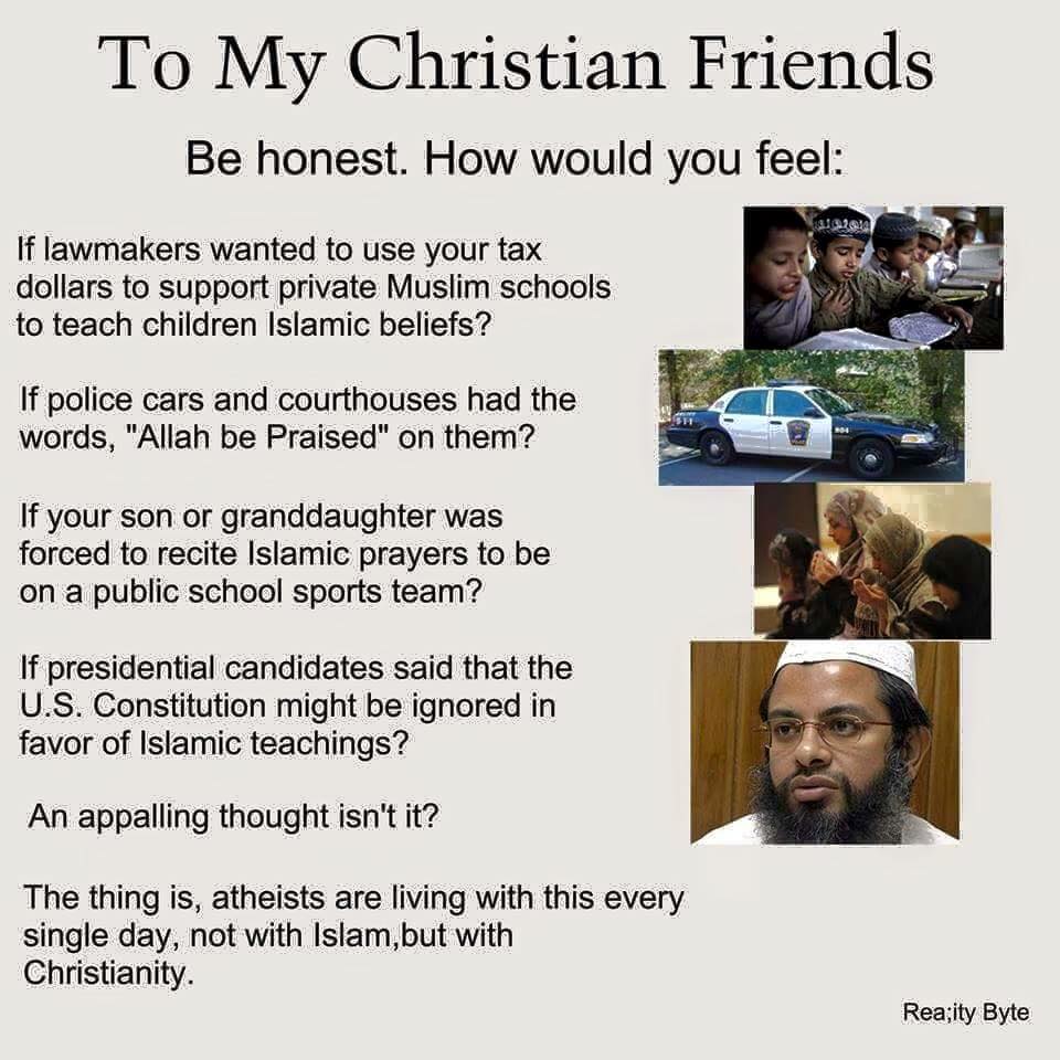 If Islam were treated like Christianity in USA