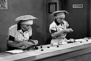 I Love Lucy assembly line