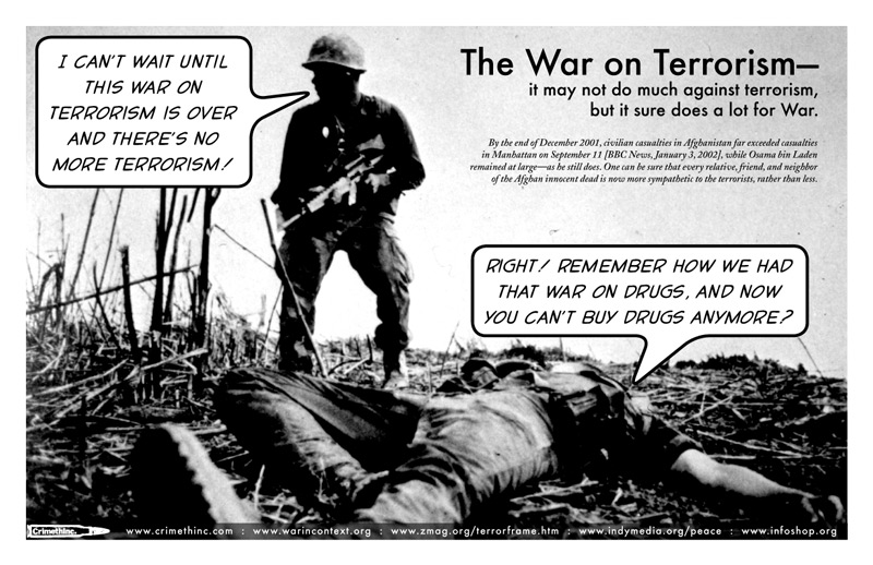 War on Terrorism compared to War on Drugs
