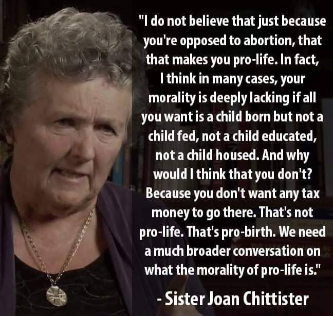 Opposed to abortion doesn't make you pro-life