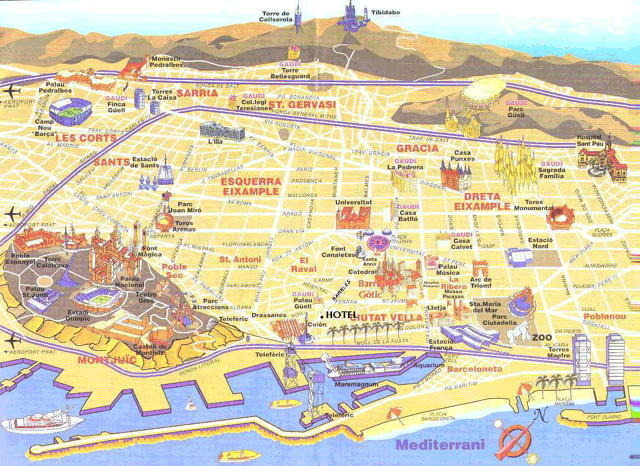 Map of Barcelona