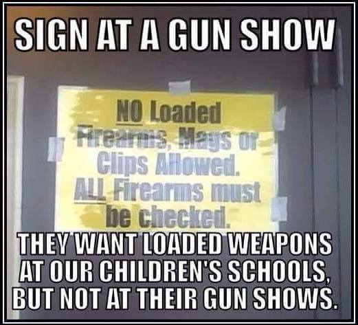 No loaded guns allowed at gun show