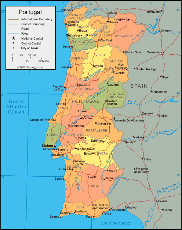Portugal map
