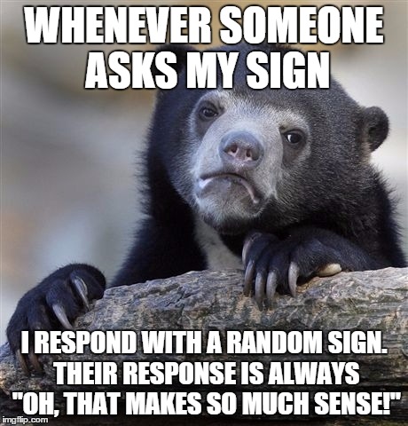 Respond with random sign