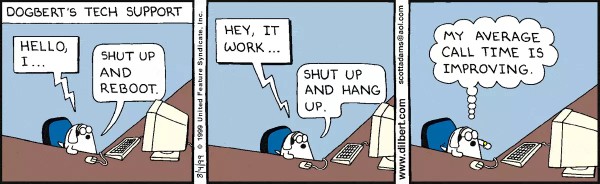 Shut up and reboot
